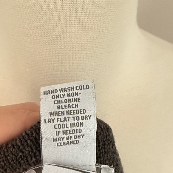 Soft Surroundings Taupe Knit Cardigan dress size Small Medium - Picture 3 of 5